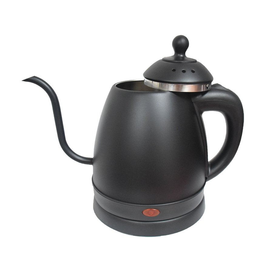 1.2L Electric Kettle - Long Spout, Goose Neck, 201/304 Stainless Steel Inside, Color Painted Outside